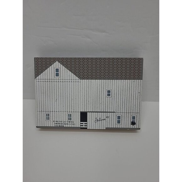 Vintage 1992 The Cat's Meow American Barn Series Ohio Barn Cat Mail Pouch - Picture 2 of 6